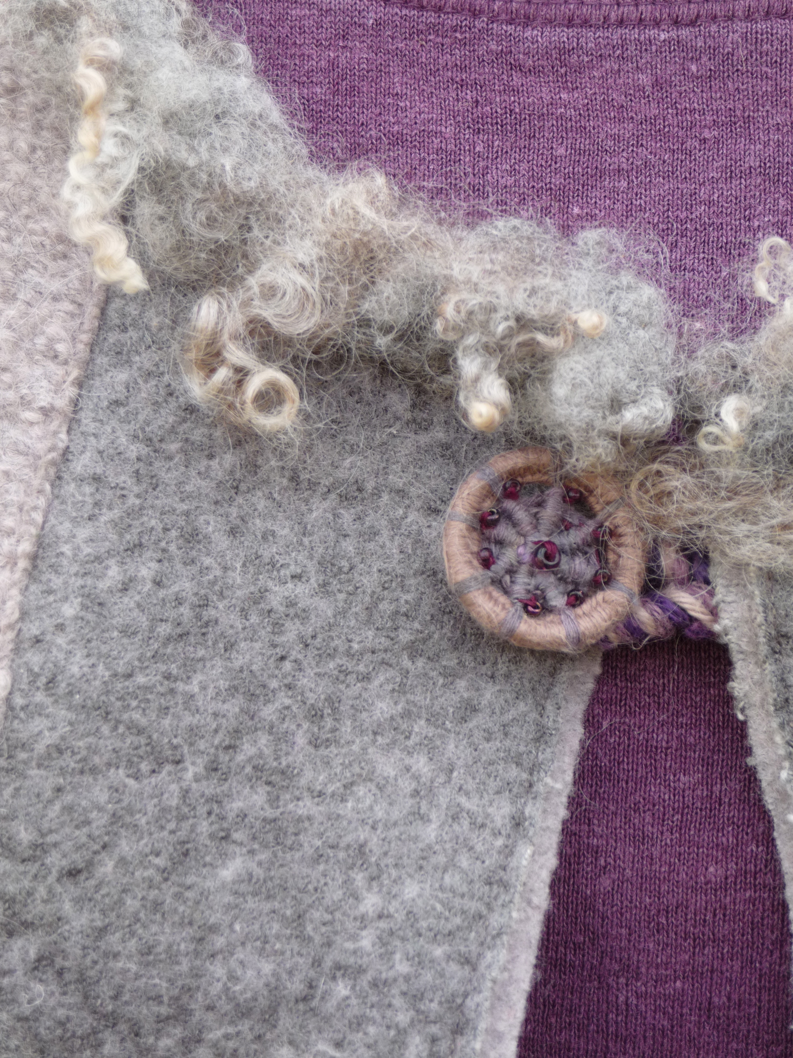 upcycle woollen jumpers textiles sewing cushions creative textiles Gloucestershire Stroud classes beginners